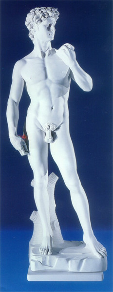 Carrara Marble David by Michelangelo Made in Italy Sculpture